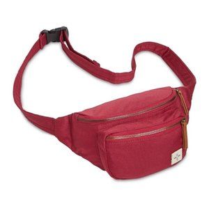 Sun + Stone Sun Stone Kieran Canvas Waist Pack Red ONE SIZE New
